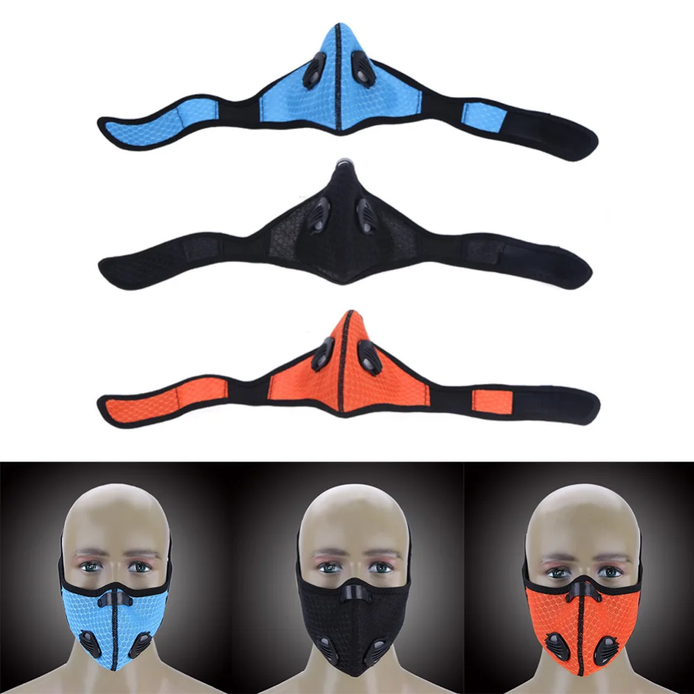 Breathable Mesh Bicycle Mask Anti fog Dustproof Windproof Training