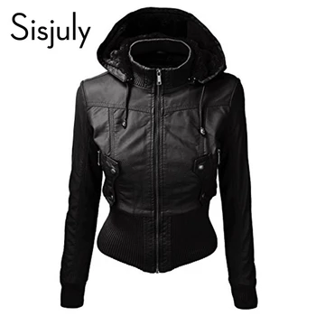 Sisjuly black women coat long sleeves slim green autumn jacket coat zippers fashion winter cap short red women coats 2017