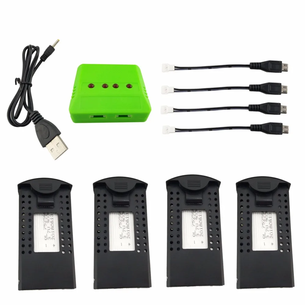4 шт 3 7 V 900mah литиевая батарея с 4-в-1 зарядное устройство для SG700 DM107S S169 складной