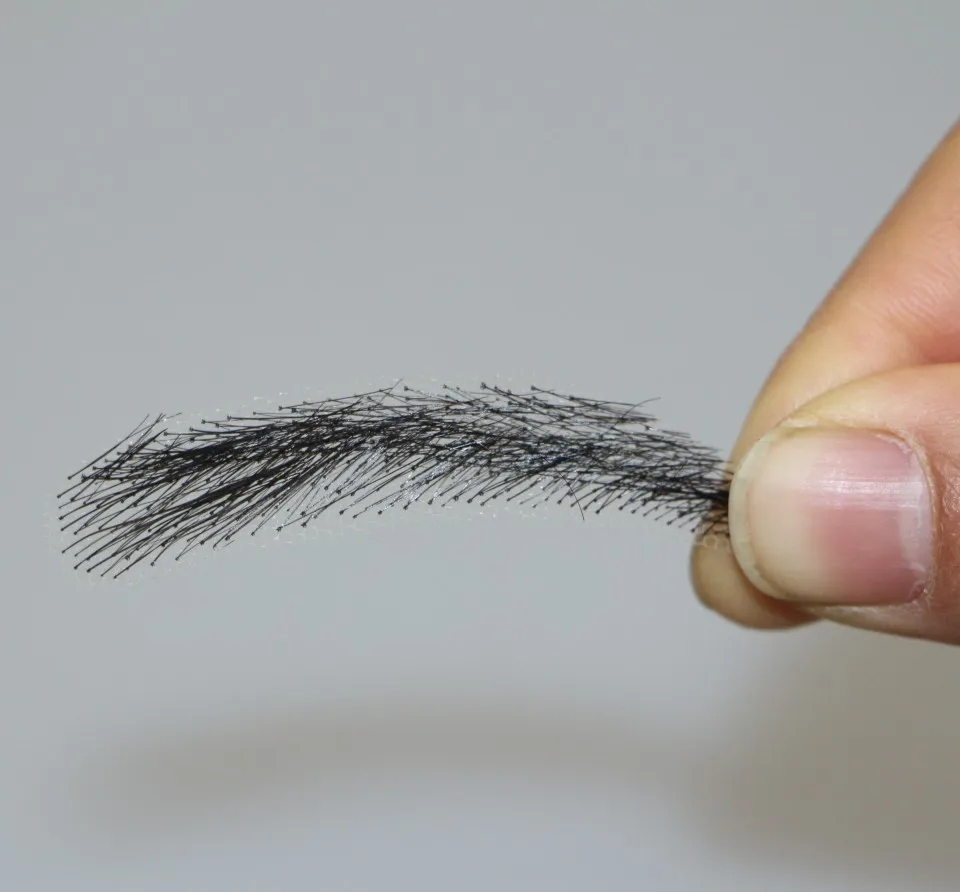 Анжела бровей человеческих волос брови / натуральный черные брови человеческие волосы / брови усилитель