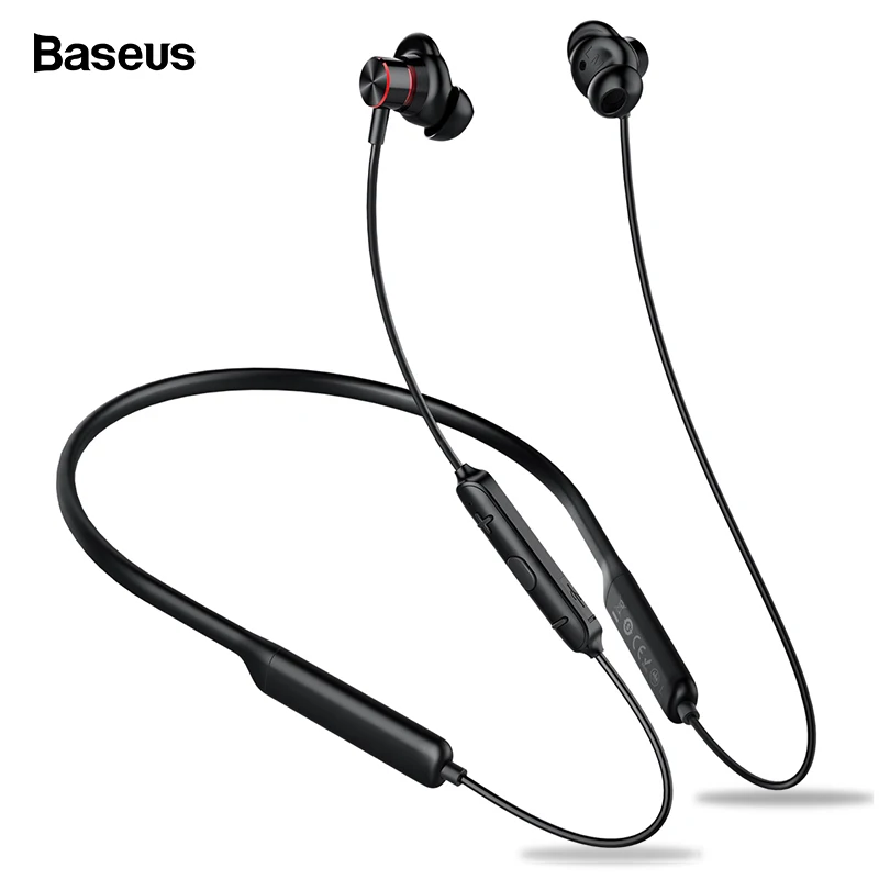 Скидка Baseus S12 шейные Bluetooth наушники для телефона Bluetooth 5,0 беспроводные наушники бас гарнитура с микрофоном fone de ouvido
