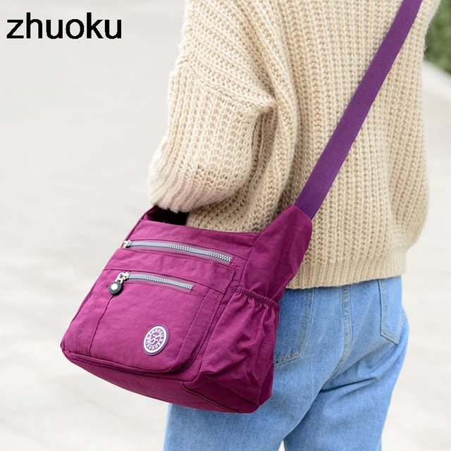 Luxury Women Messenger Bag Waterproof Nylon Shoulder Bags Casual Top-handle Ladies Handbag Travel Tote Women's Crossbody Bag 5