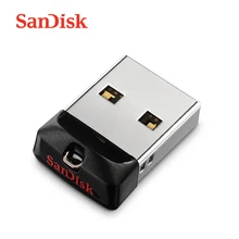 Флеш-накопители SanDisk, 16 ГБ, USB флеш-накопитель, 32 ГБ, 64 ГБ, USB 2,0, карта памяти, мини-флешка, u-диск для ПК, планшет, поддержка, официальный