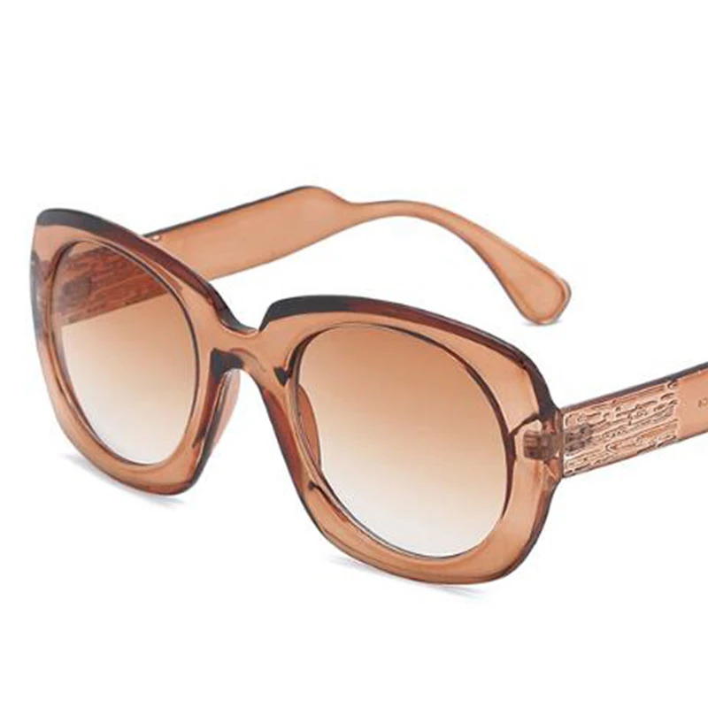 Gafas de sol de gran tamaño para anteojos sol femeninos con de color