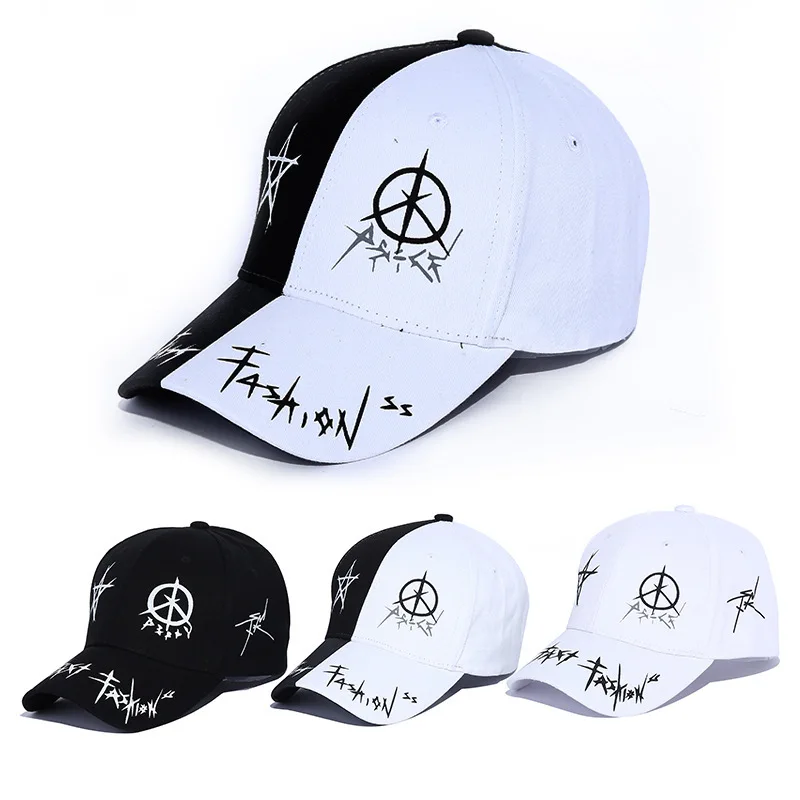 

print Baseball Cap Mens Hat Spring Bones Masculino Hats Summer Snapback Chance The Rapper Man Black Luxury Brand New Designer