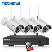 Techege 4CH Surveillance 1080P NVR 1080P WIFI IP Camera 2.0MP wireless kit WiFi Camera CCTV System P2P onvif CCTV camera system