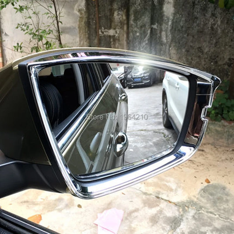 Автомобильный Стайлинг для Skoda Kodiaq ABS хромированное боковое зеркало заднего вида, защита от дождя, солнцезащитный козырек, 2 шт