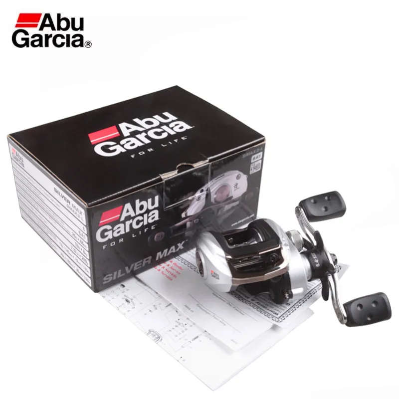 Abu Garcia SILVER MAX3 SMAX3 6BB 6.4:1 Baitcasting Fishing Reel 18LB/8kg Drag R/L Hand Molinete Peche Carretilha Baitcast Reels Abu Garcia SILVER MAX3 SMAX3 6BB 6.4:1 Baitcasting Fishing Reel 18LB/8kg Drag R/L Hand Molinete Peche Carretilha Baitcast Reels