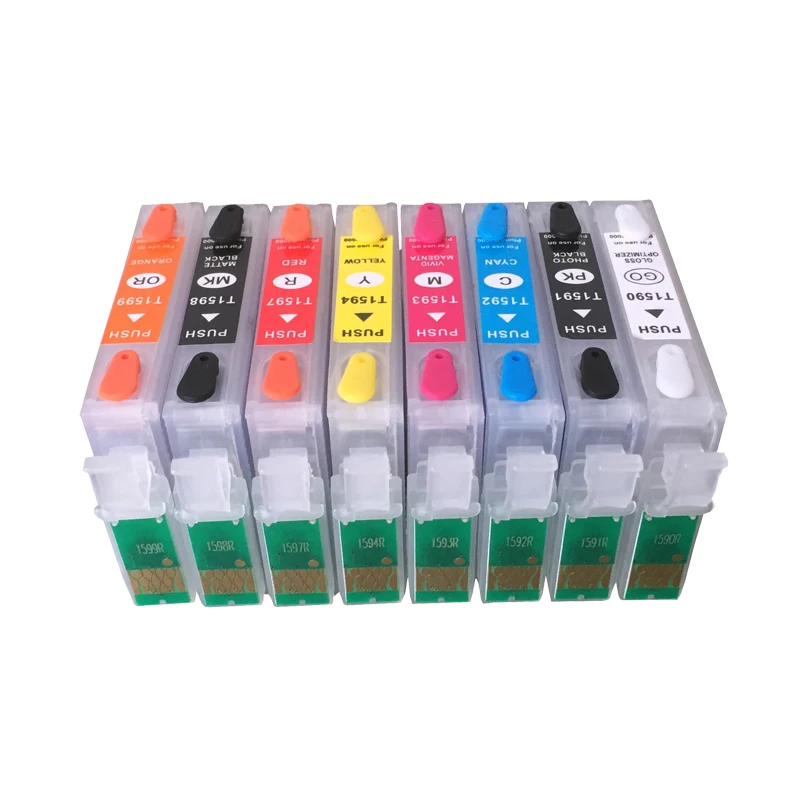 New T1594 T1599 Refillable ink cartridges for epson R2000 with ARC chips cartridge on high