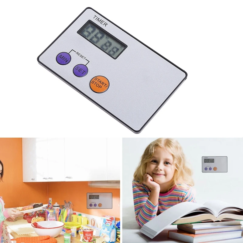 

Timer Pocket Garden Watering Kitchen Cooking Countdown Rest Sports Credit Card Size Study