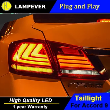 

Lampever Styling for Accord Tail Lights 2014-2016 New Accord 9 LED Tail Light LED Rear Lamp LED DRL+Brake+Park+Signal