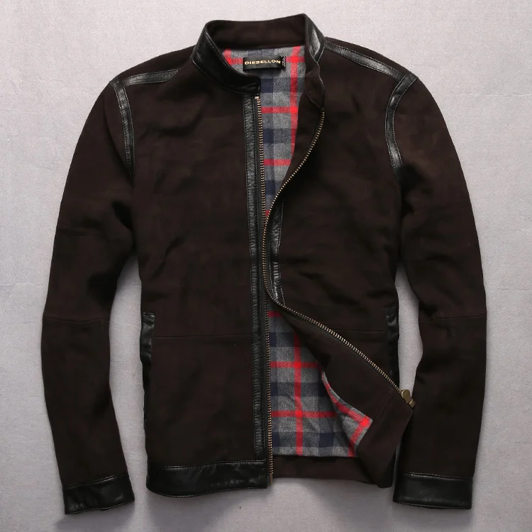 Popular Dark Brown Leather Jacket-Buy Cheap Dark Brown Leather ...