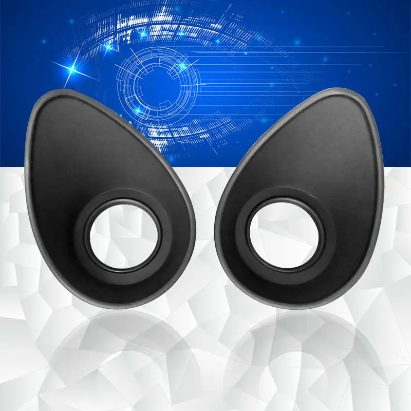 Large Size 2PCS Black Rubber Eyepiece Eye Guards for