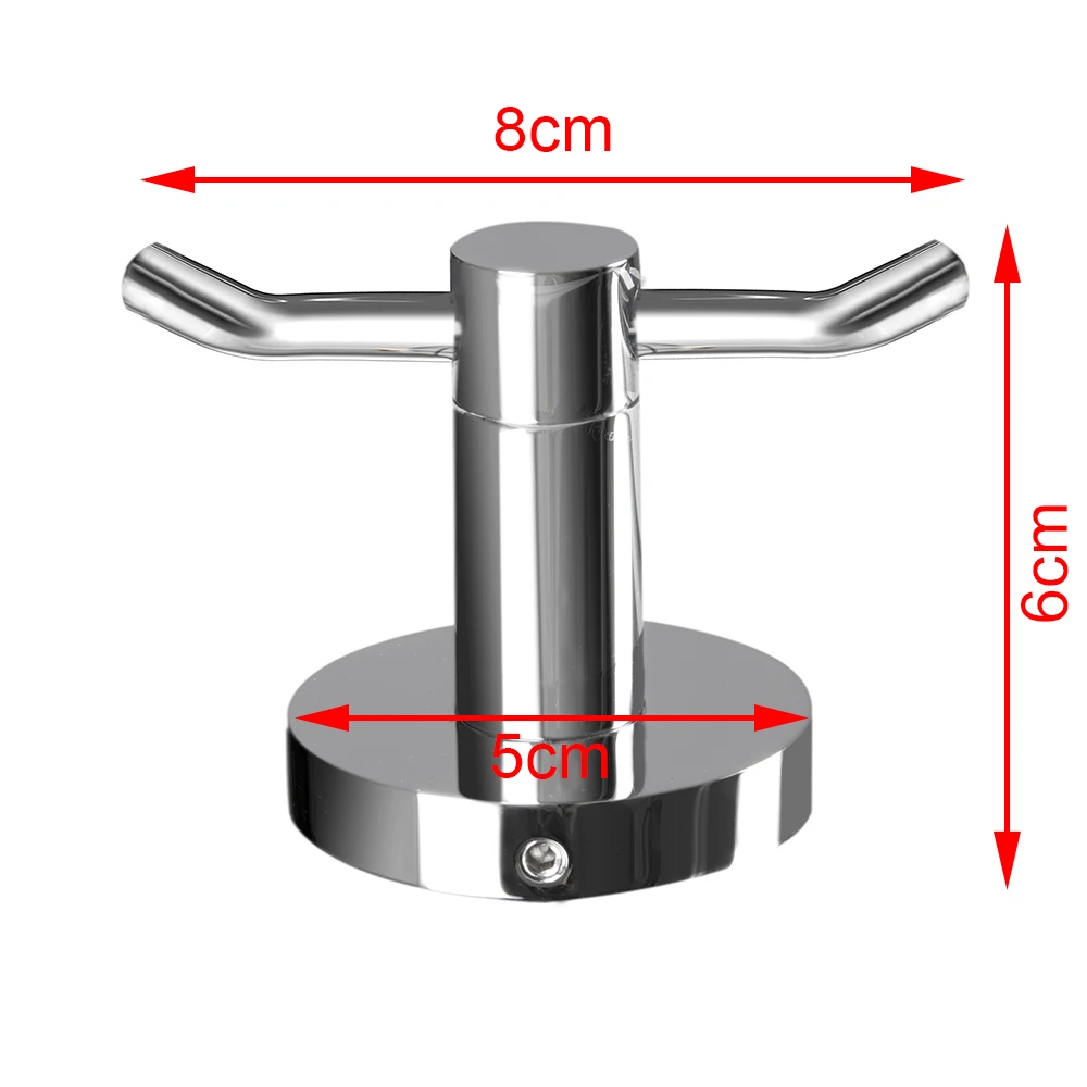 EVERSO 2 крючка металлический крючок полотенца для ванной Настенные Вешалки для одежды Крючок для халата настенное крепление аксессуары для ванной комнаты