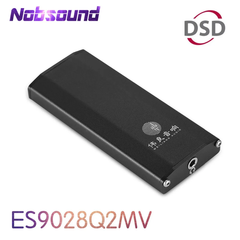 Nobsound Mini DAC ES9028Q2M SE4 Portable Amplifier DSD HiFi Audio USB Decoder for PC and Phone With Headphone Jack