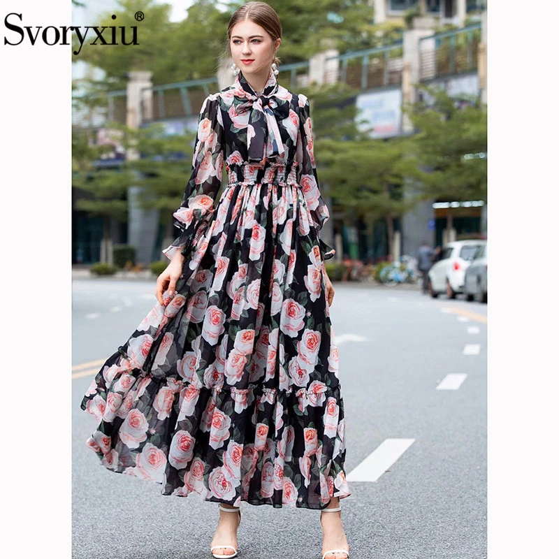 vacation maxi dress with sleeves