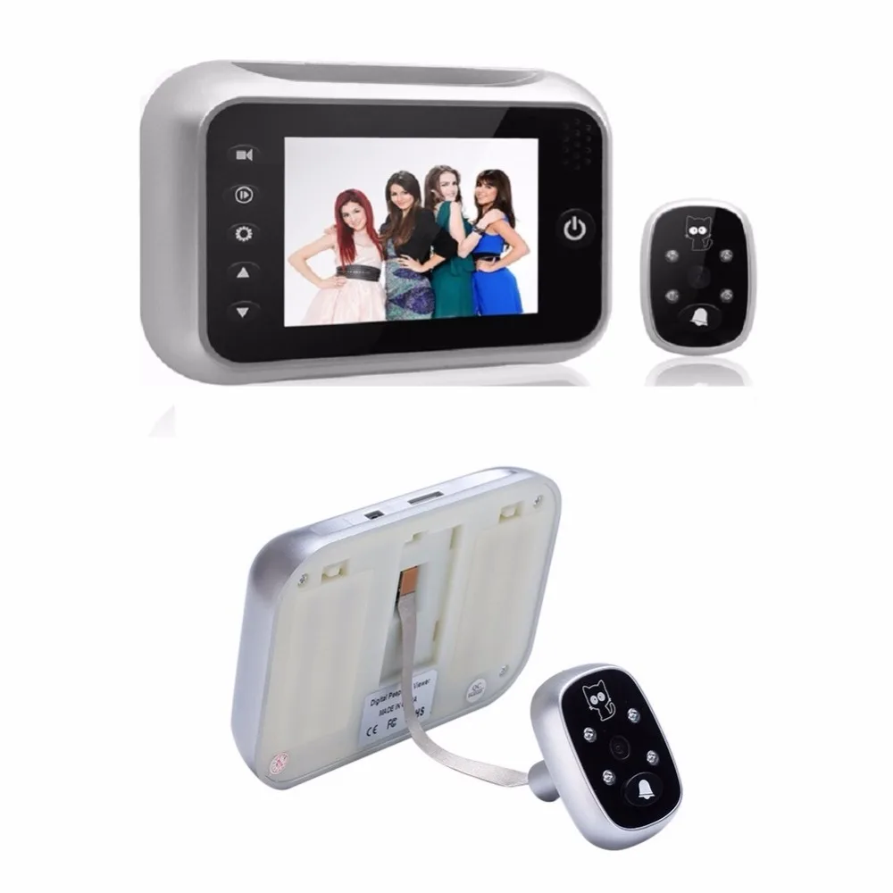 3.5inch video peephole door camera wireless 32Rings IR Night vision 3X Zoom Photos taking+Video recording video peephole Max 32G 3.5inch video peephole door camera wireless 32Rings IR Night vision 3X Zoom Photos taking+Video recording video peephole Max 32G