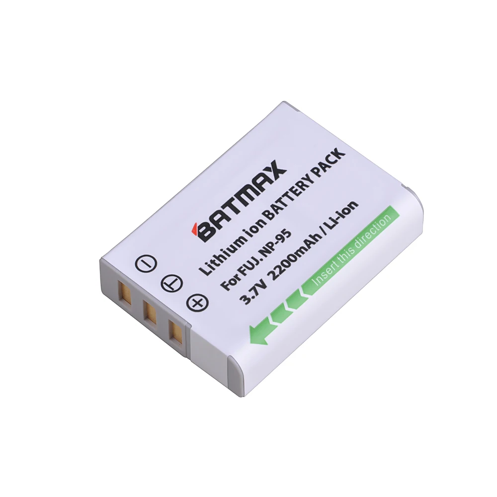 Аккумулятор Batmax 3 шт. 2200 мАч Φ NP 95 аккумуляторная модель X30 X100 X100S X100T XS1 Fujifilm FinePix F30