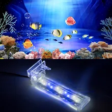 Аквариумный светодиодный светильник ing, водонепроницаемый светильник с зажимом для рыбы, хрустальный светильник для аквариума, Погружной подводный светильник с зажимом, лампа для растений, Декор