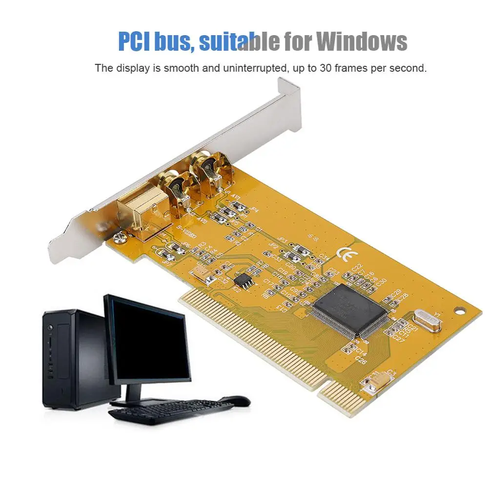 AV PCI 1394 878A Capture Card Data Acquisition Surveillance Video HD on sale Hot | Компьютеры и офис