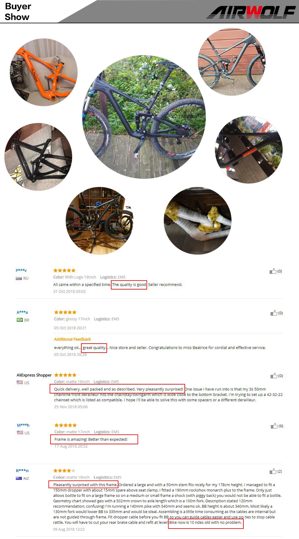 Discount 2019 Airwolf 29er carbon frame suspension Enduro bike in Shock 190*51mm 142*12 Thru Axle Full Toray T1000 mtb frame suspension 9 Discount 2019 Airwolf 29er carbon frame suspension Enduro bike in Shock 190*51mm 142*12 Thru Axle Full Toray T1000 mtb frame suspension 9