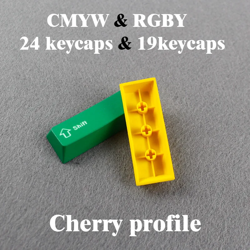 ENJOYPBT CMYW 24 колпачки для ключей Пустой Топ принт вишни профиль пропитка Резьба Скульптура 24 клавиши для механической игровой клавиатуры