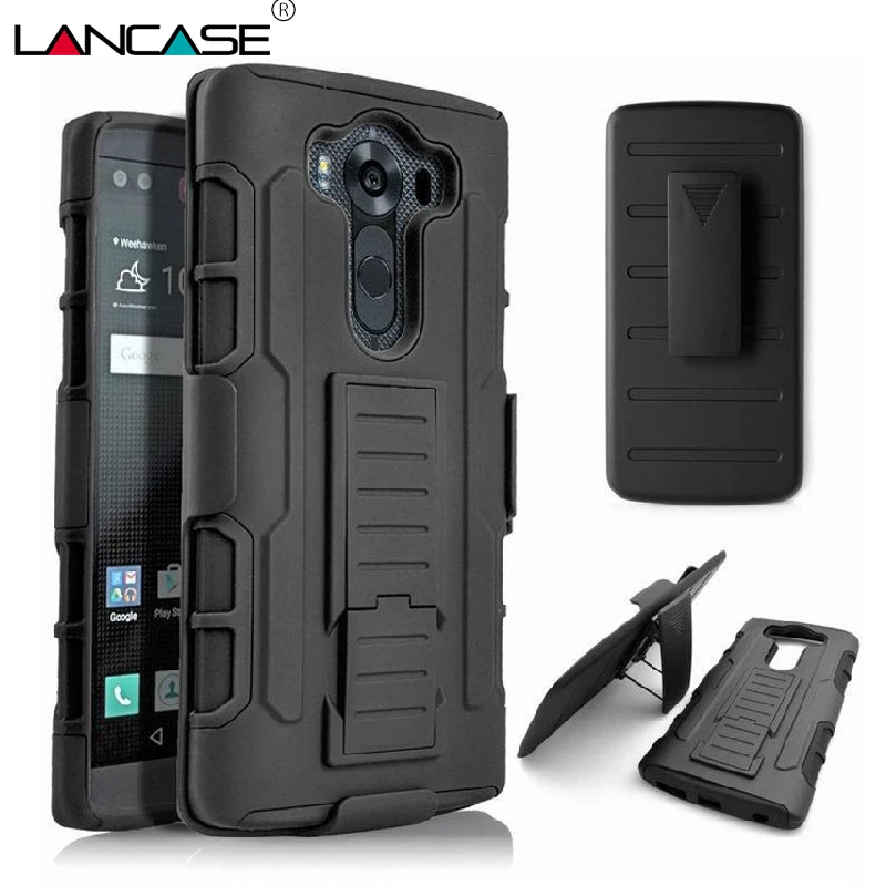 

LANCASE For LG G3 Case Stand Armor Hard Cover Belt Clip Holster Case For LG G3 G4 Mini G5 K5 K7 G4 Stylus Stylo 2 Plus Full Case