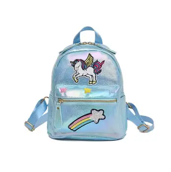 

Women Cute Ear Unicorn Backpack Female Leather Bagpack Travel School Bag For Teenage Girls Schoolbag 2019 Back Packs Mochilas