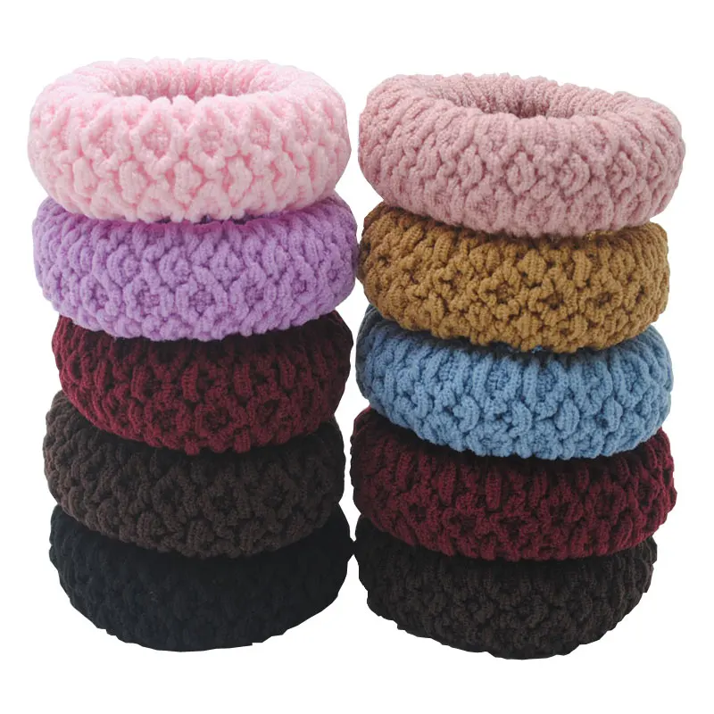 5Pcs 새로운 탄성 헤어 밴드 머리에 대 한 강한 껌 두꺼운 머리 Scrunchies 여성 홀더 넥타이 선물 헤어 액세서리