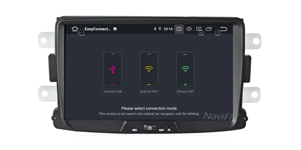Top NaviFly Pure Android9.0 IPS Screen DSP Car Audio multimedia player for Renault Dacia Duster Sandero Lodgy Dokker car DVR camera 11