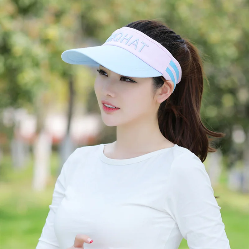 [AETRENDS] летние UPV50 солнцезащитные козырьки, пустые верхние кепки, уличные спортивные шапки для мужчин и женщин, модные козырьковые шляпы, Z-6441
