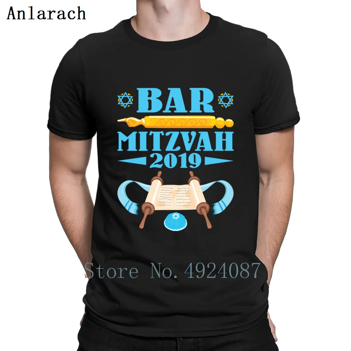 Bar Mitzvah футболка Летняя стильная одежда Забавные футболки с принтом Забавный хлопок простой Забавный обычный
