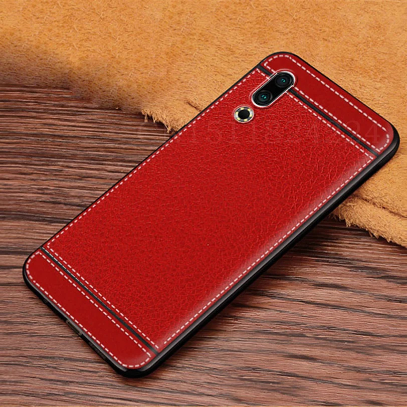 Note 9 Case For Meizu 16 16X 16th X8 Note 8 9 Case Leather grain Silicone Soft TPU Cover for Meizu 16s Phone Coque (10)