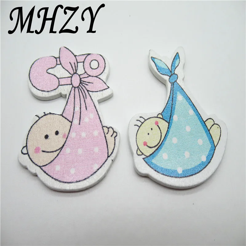 10/20 шт 35 50 мм деревянная окрашенная серия для малышей смешанные размеры зажим
