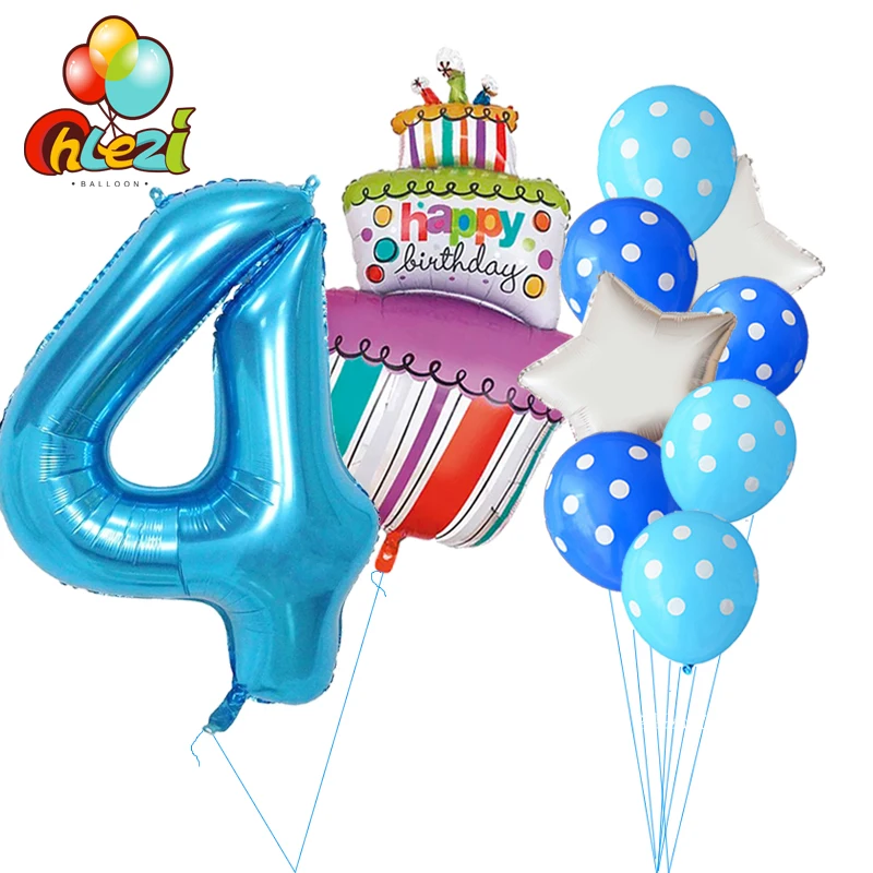 10 шт. Baby Shower 1st на возраст 2 3 4 5 День рождения Декор 40 дюймов количество Фольга
