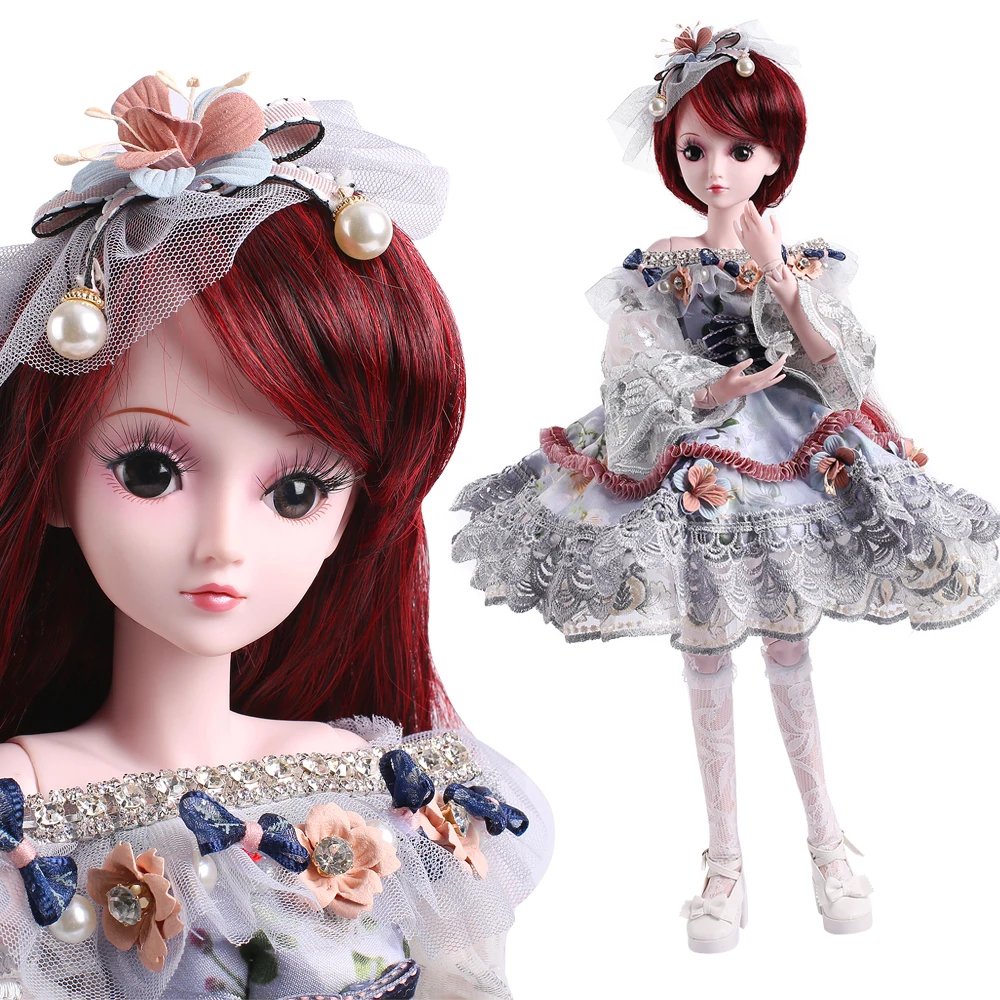 

UCanaan 23.6'' BJD SD Doll with 19 Ball Joints and Clothes Outfit Shoes Wig Hair Makeup for Girls Gift and Dolls Collection