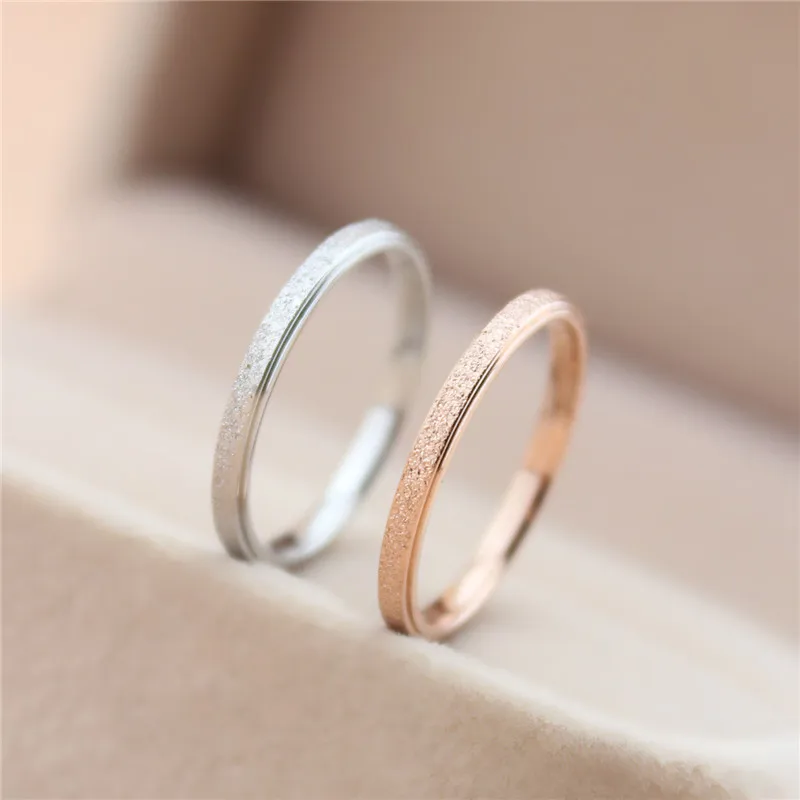 

2018 jing yang Ring extremely thin tail ring female rose gold little finger Japanese and Korean titanium steel hipster net red
