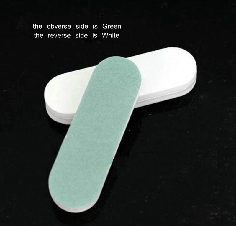 100pcs 9*2*0.7cm Silver Polish Stick Polishing Wipe Bar Buffing Pad