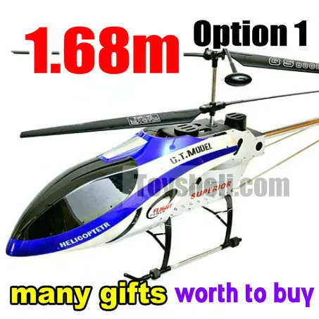

2013 newly 3.5ch biggest 168cm wireless rc helicopter model G.T.MODEL QS8008 (Option 1)