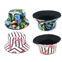 Flamingo Animal Print Bucket Hat Fisherman Hat Outdoor Travel Hat Sun Cap Hats For Men And Women