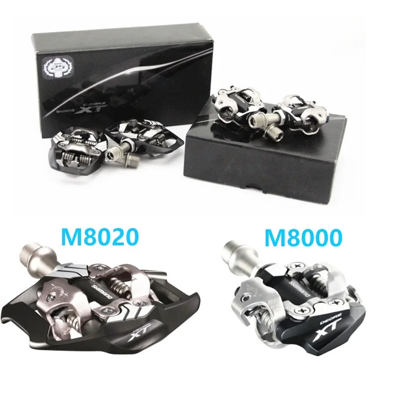 SHIMANO педали DEORE XT PD M8000 M8020 самоблокирующиеся с SPD шипами набор MTB горный велосипед
