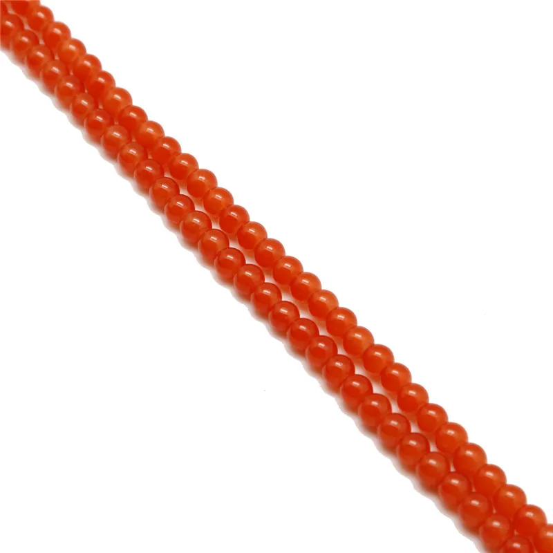 8 Colors 4mmx1mm 39cm/15.5&quot Approx 100pcs Round Glass Lacquered Beads Loose Spacer For Jewelry Making Bracelet DIY | Украшения и