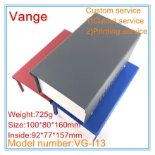 1 шт./партия износостойкая поверхность 100*80*160 мм Железный корпус из листового металла diy корпус вентиляционные отверстия дизайн для электрического модуля