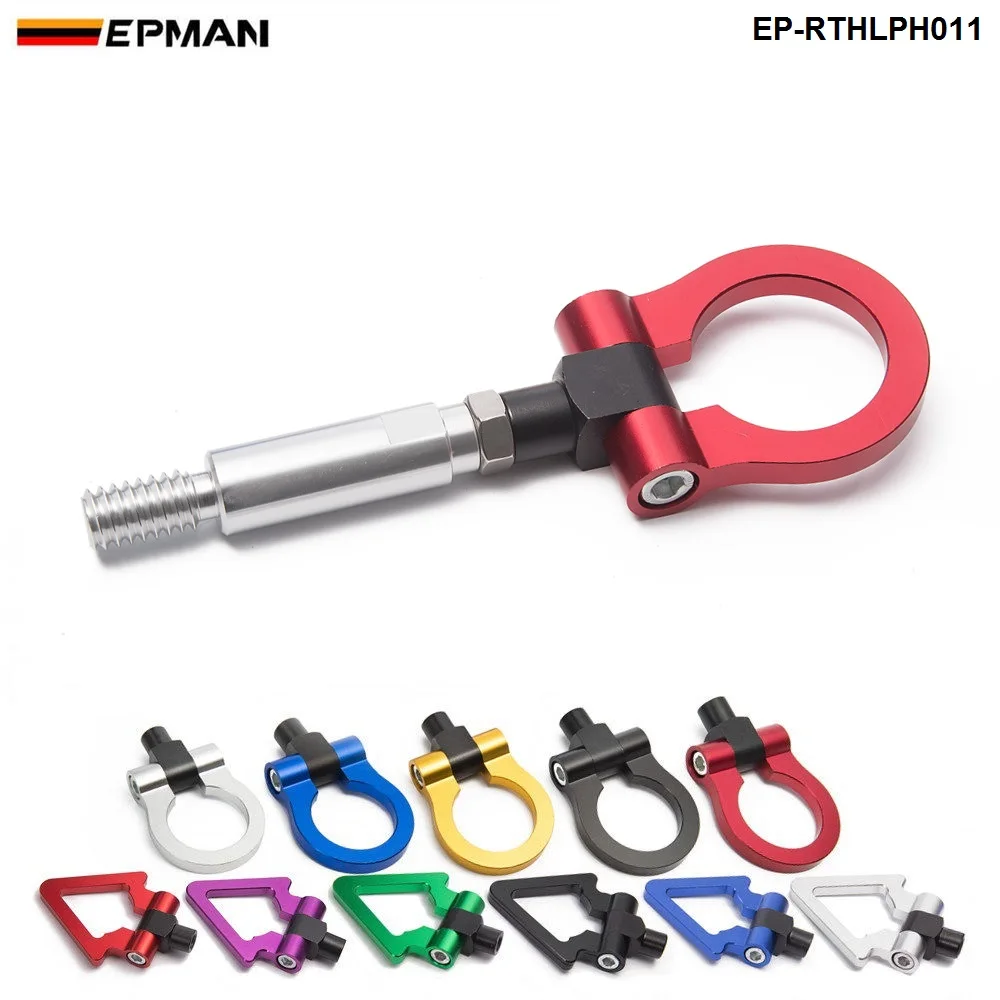 EPMAN سباق شريط السحب سحب هوك سيارة أوروبية السيارات مقطورة الدائري لشركة فولكس فاجن جولف MK6 10-14 jdm اليورو نمط EP-RTHLPH011