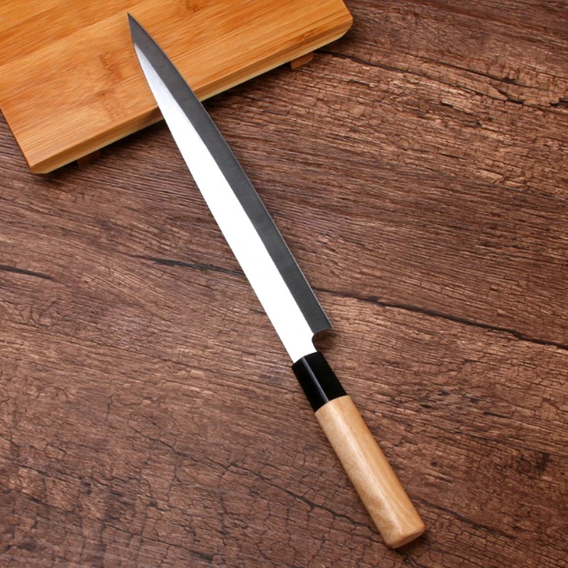 IVYSHION Japanese Salmon Sushi Knives Chef Stainless Steel Sashimi Kitchen Knife Raw Fish Fillet Layers Cooki | Дом и сад