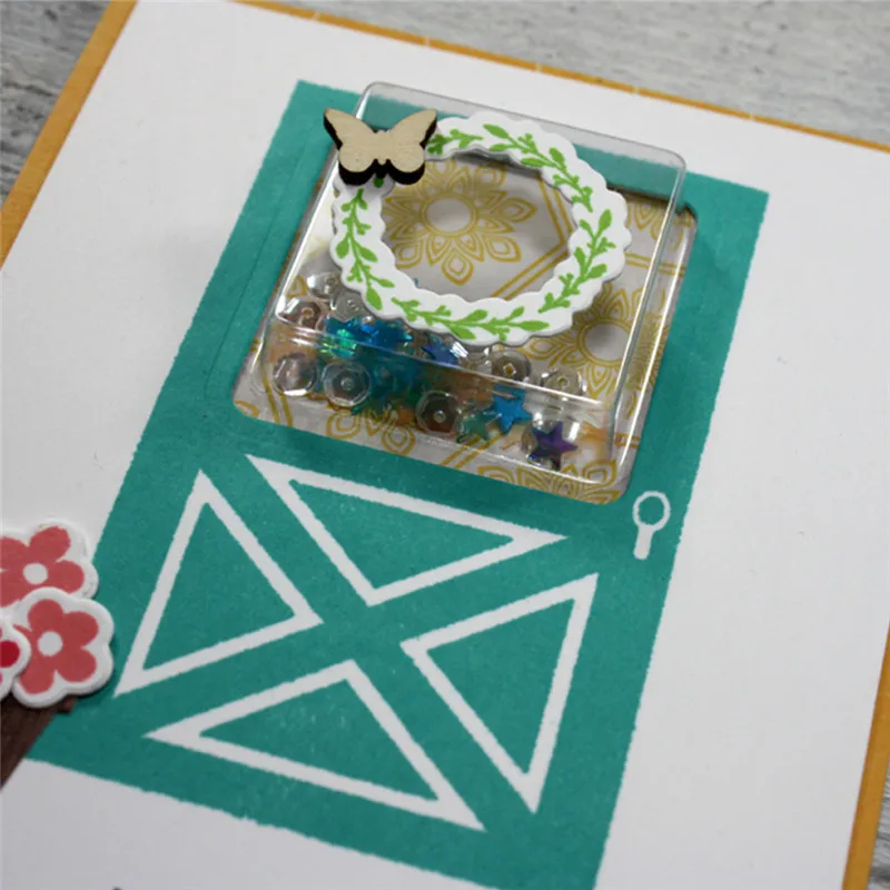 

Eastshape Frame Decor Clear Stamps and Die Door Birthday Metal Die Cutting Craft New 2019 Scrapbooking Card Making Embossing DIY