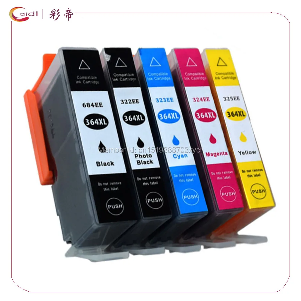 5Pack Compatible For hp 364xl HP364 ink cartridges for Photosmart 5510 5515 6510 B010a B109 B110a B110c B110e B209 B210 | Компьютеры и