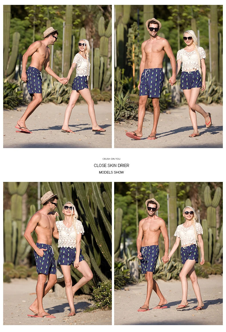 Qikerbong Для мужчин Пляжные шорты быстросохнущая бермуды Для мужчин S Шорты для женщин Повседневное брюки-карго Купальники для малышек Для