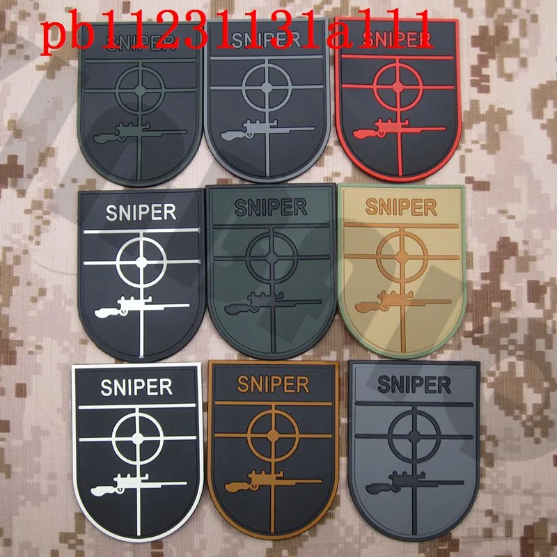 

3D PVC patch SNIPER Morale Military Tactics Rubber patch