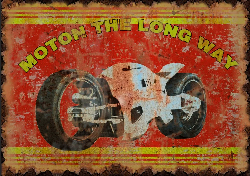 

7x5FT Vintage Retro Motorcycle Motor Pattern Custom Photo Studio Backdrop Background Vinyl 220cm x 150cm